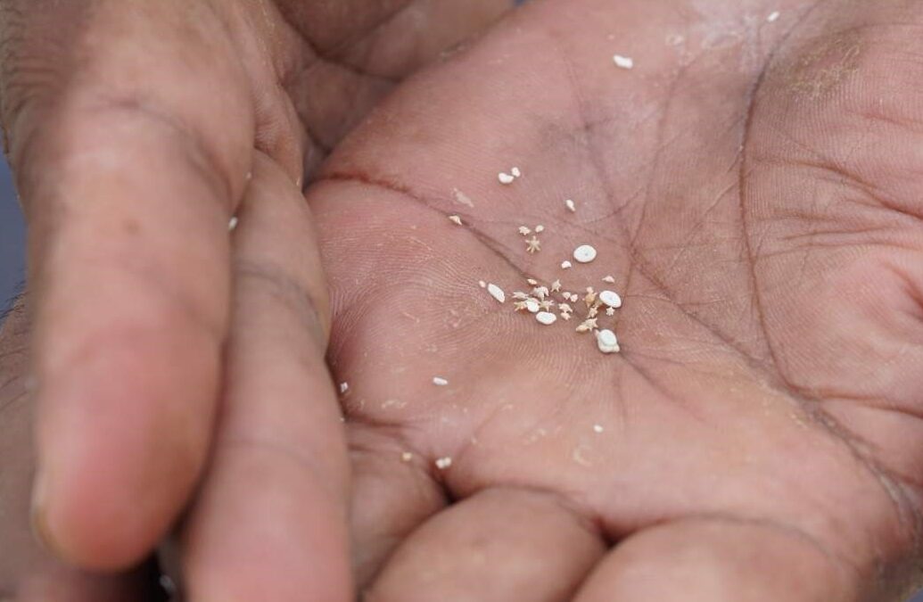 star sand on Cocos Island